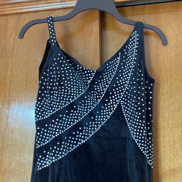 Black Ballroom Dancing Dress - Picture 3 of 4